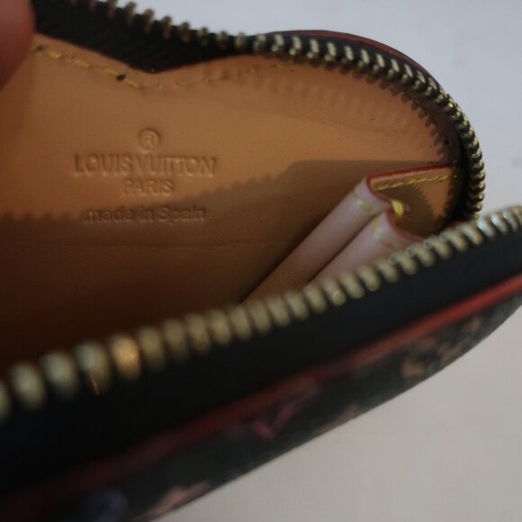 Women Louis Vuitton X Takashi Murakami Black, Multicolor Heart Pouch Coin Case - Picture 5 of 7